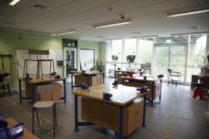 Photo of a Design and Technology classroom at Longfield Academy.