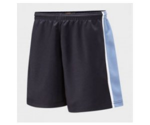 Photo of the PE shorts required to be worn by all Longfield Academy students.