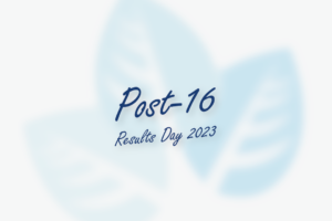 Longfield Academy logo with text stating 'Post-16 Results Day 2023' over the top.