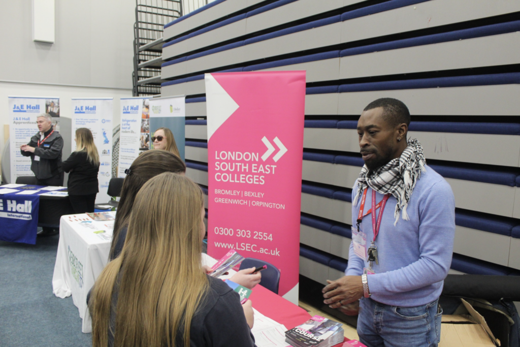Stall at the careers fair 2024